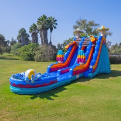 Pool Party 20ft Dual Lane Slide
